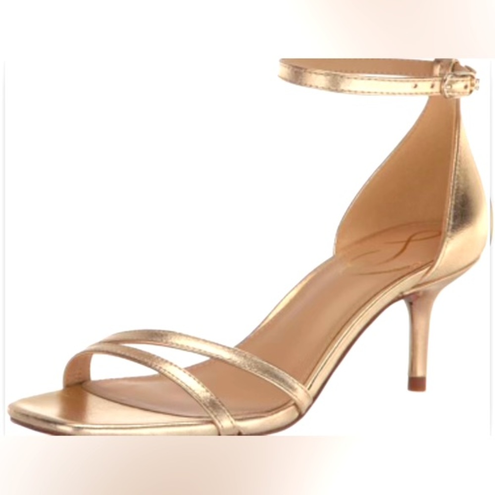 Sam Edelman Peonie Gold Leather heels